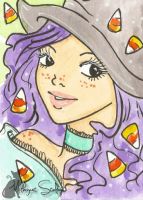 candy corn girl